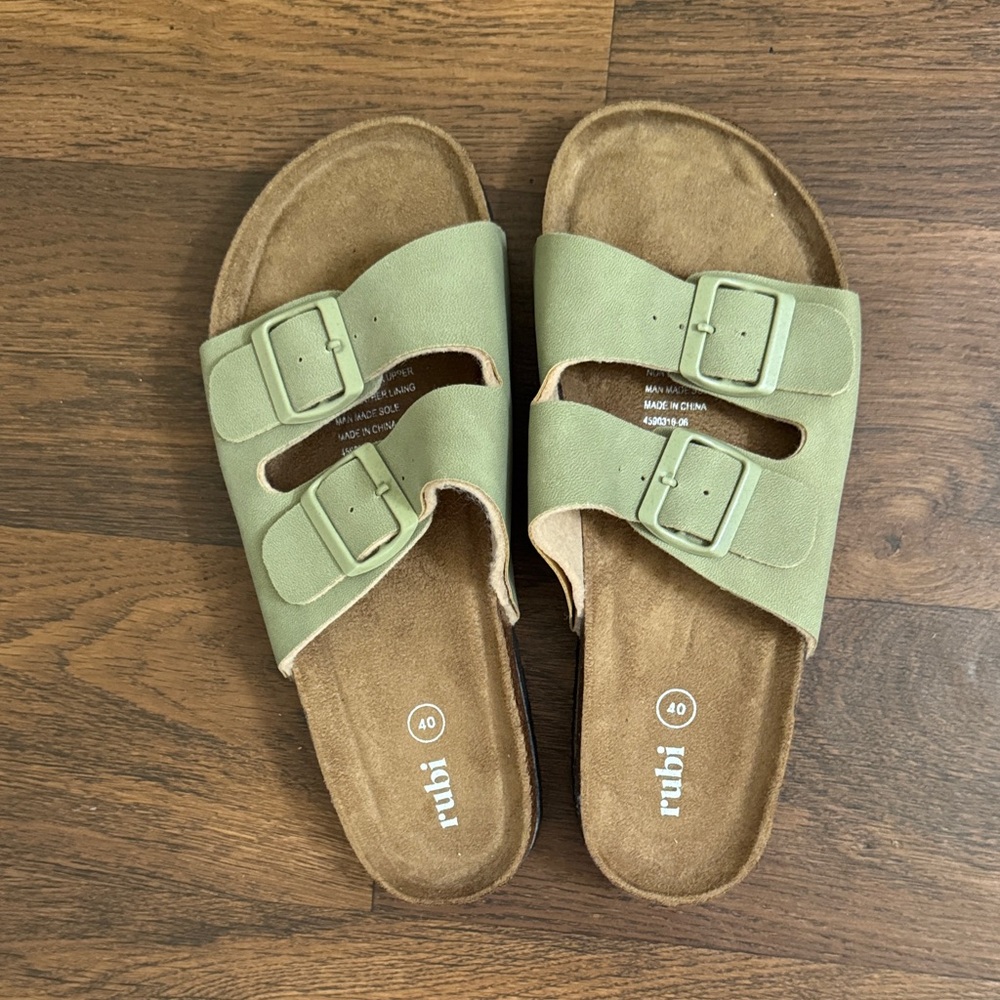 Rubi green sandals